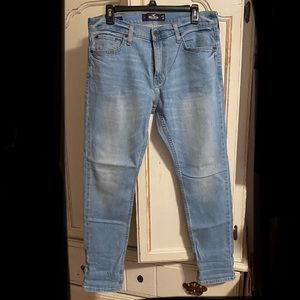 Men’s Hollister Skinny light blue wash jeans 32x30